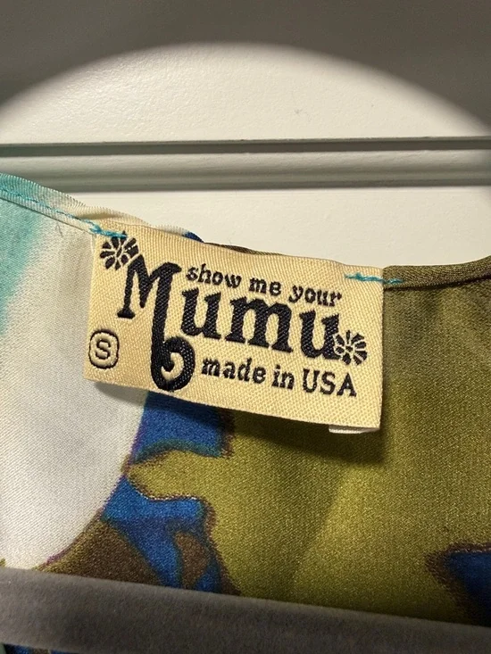 Show Me Your MuMu Teal, White & Blue Floral Open-Front Kimono - Picture 4 of 5